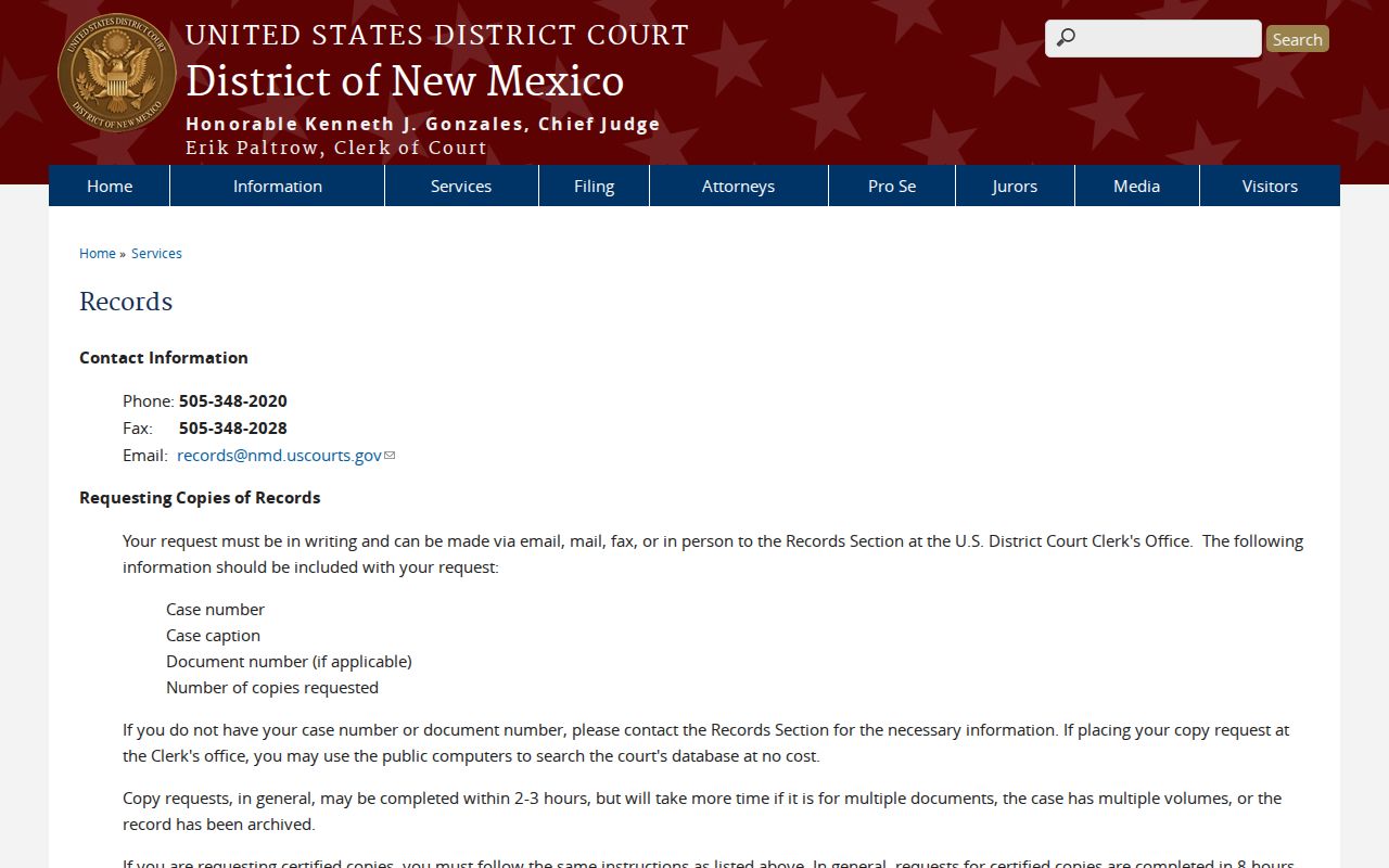 Taos County civil docket federal district court records source