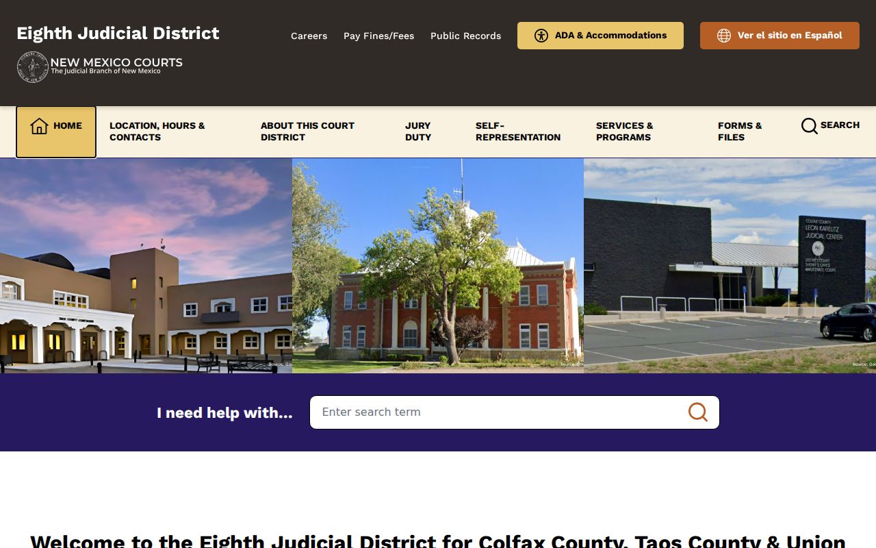 Taos County court docket Eighth Judicial District website